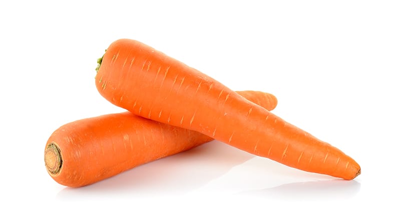 isolated carrot