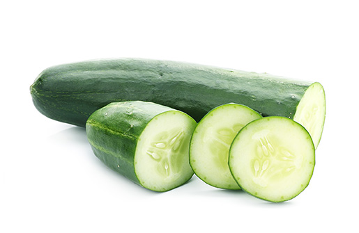 Cucumber white background image