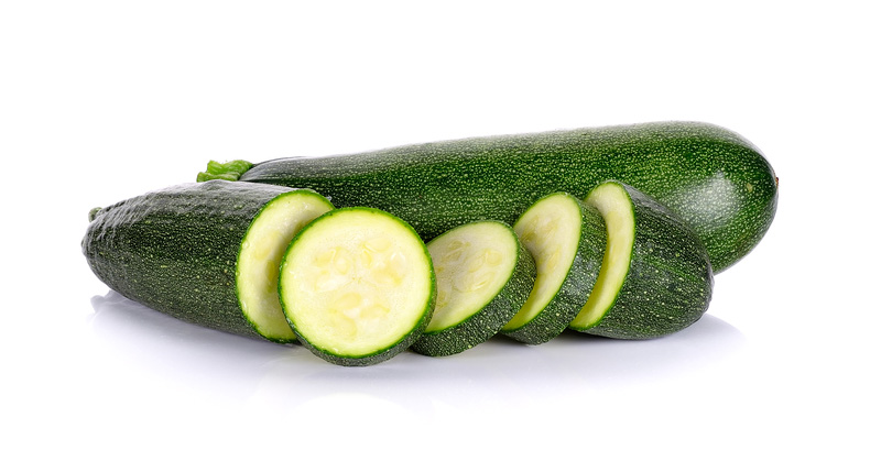 Zucchini white background image